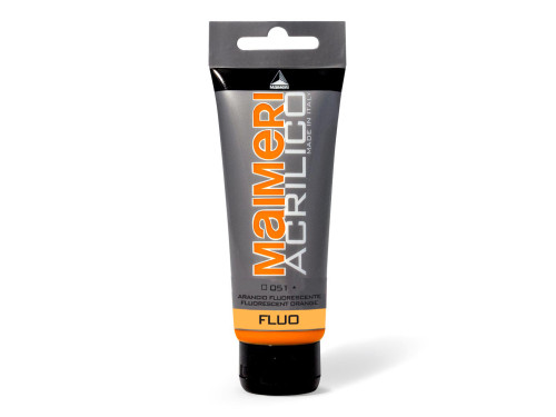 Farba akrylowa Acrilico - Maimeri - 051, Fluorescent Orange, 200 ml