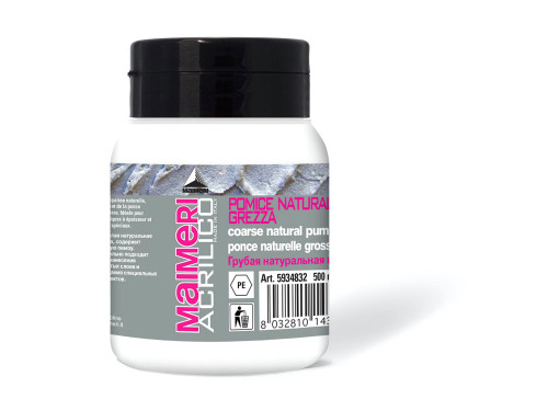 Coarse Natural Pomice Paste for Acrilico acrylic paints - Maimeri - 832, 500 ml