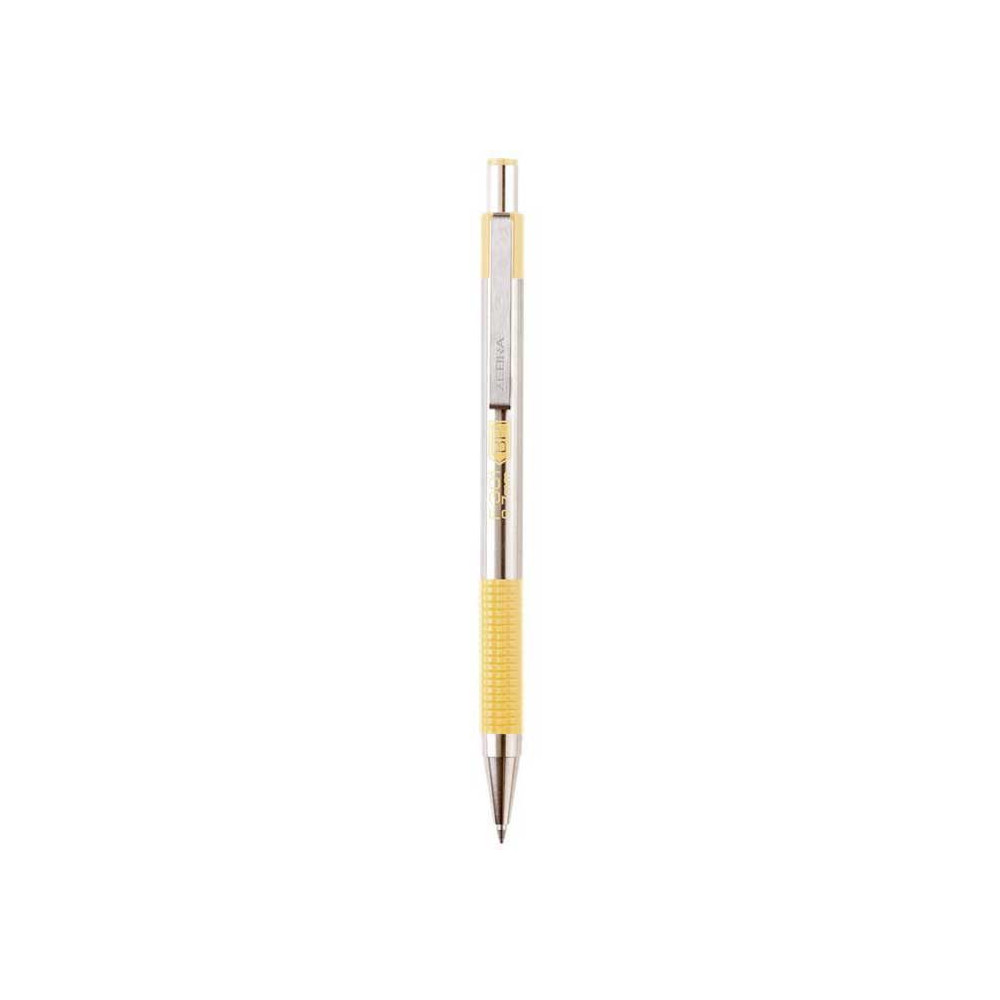 Długopis F-301 - Zebra - Pastel Yellow, 0,7 mm