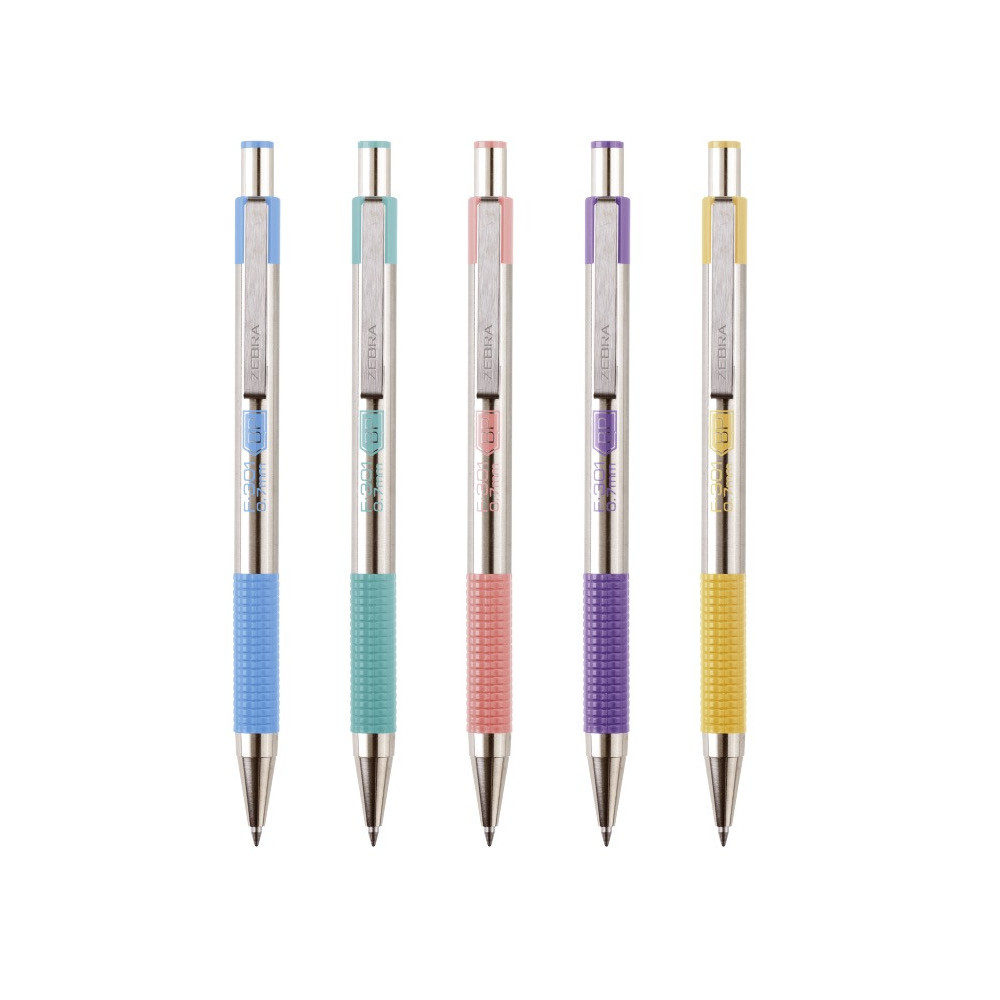 Długopis F-301 - Zebra - Pastel Pink, 0,7 mm