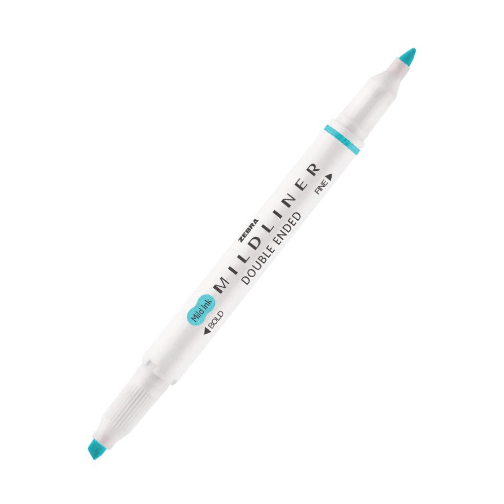 Dual ended highlighter Mildliner - Zebra - Fluorescent Blue