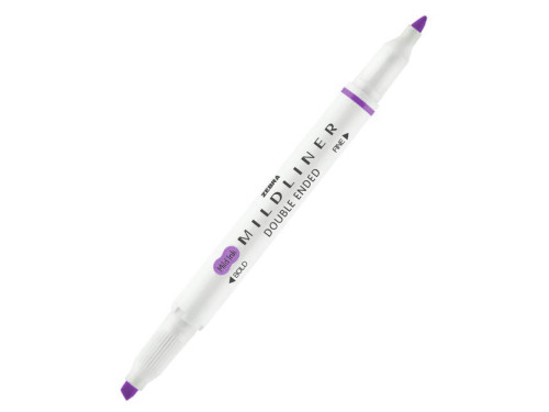 Double ended highlighter Mildliner - Zebra - Cool & Refined Violet