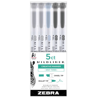 Zebra Midliner Creative Marker Double Ended Soft Mild Color 8ct for sale  online