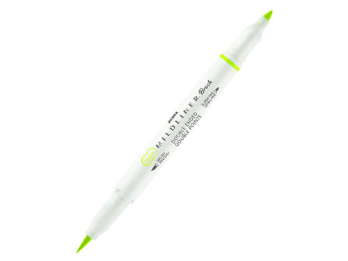 Zakreślacz dwustronny Mildliner Brush - Zebra - Cool & Refined Green