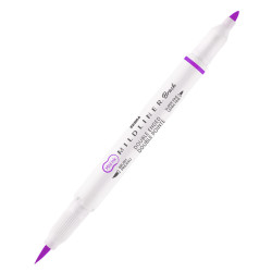 Double ended Mildliner Brush Pen - Zebra - Cool & Refined Violet