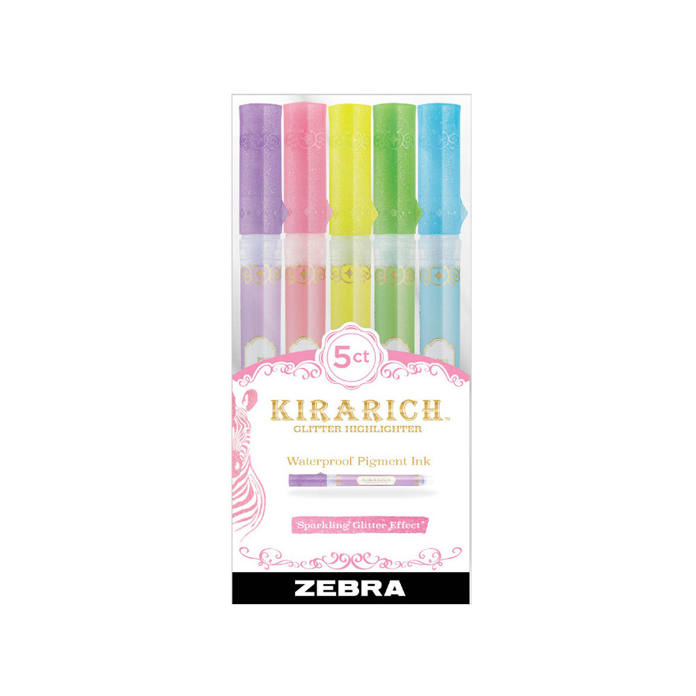 Set of Kirarich markers - Zebra - 5 pcs.