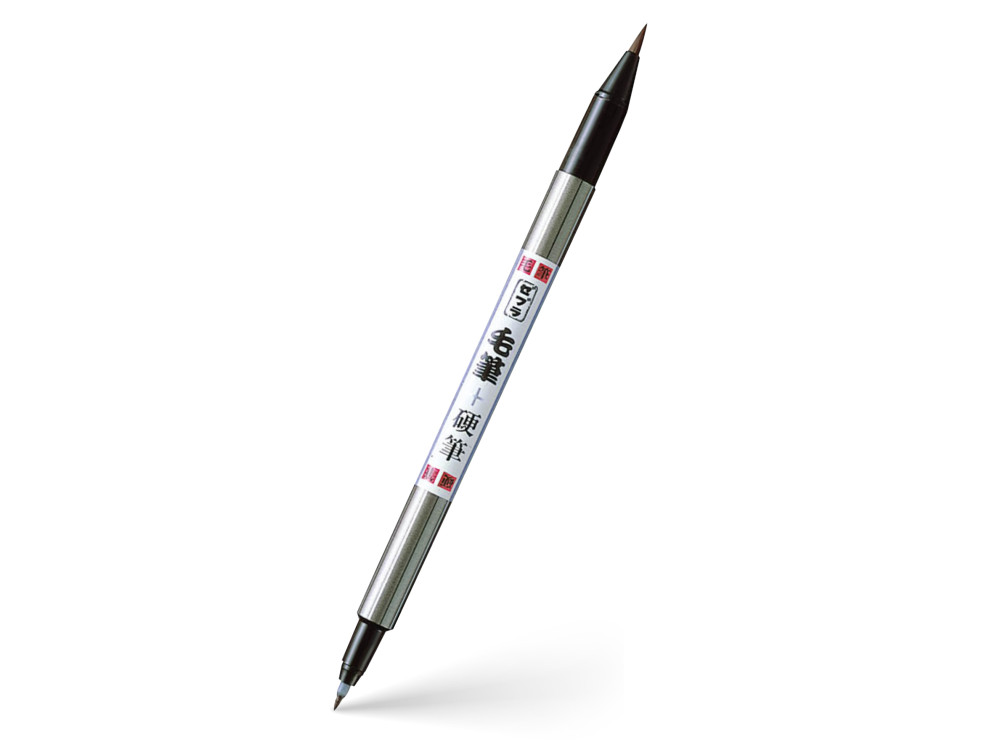 Double ended Brush Pen FD-502 - Zebra - Black