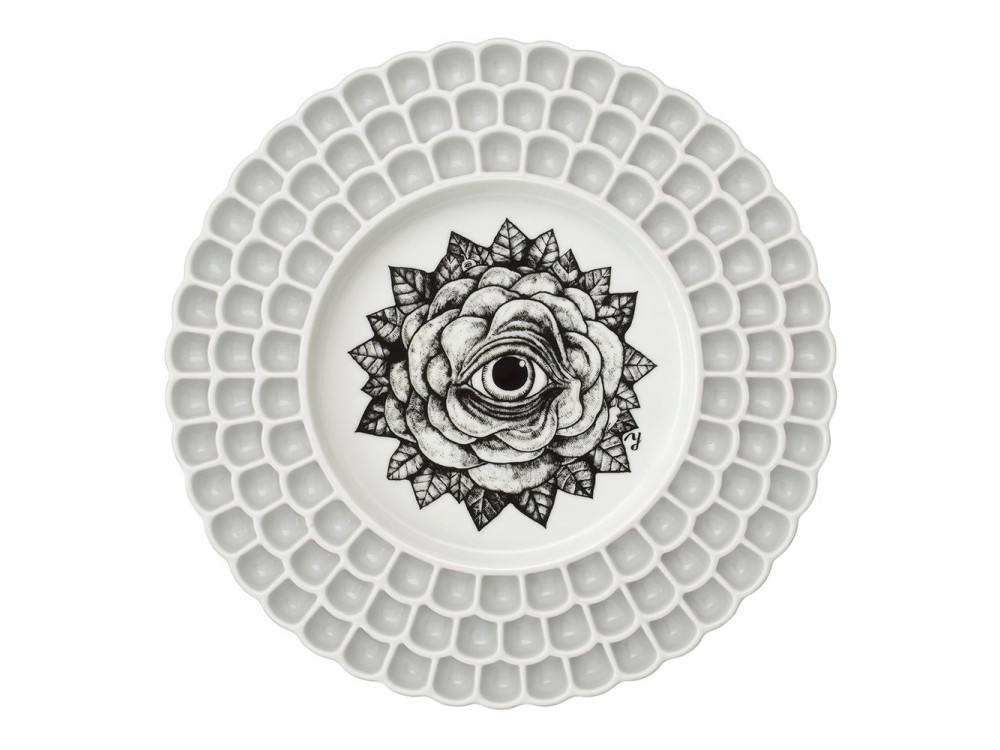 Porcelain painting palette - Holbein x Higuchi Yuko - flower, 108 wells
