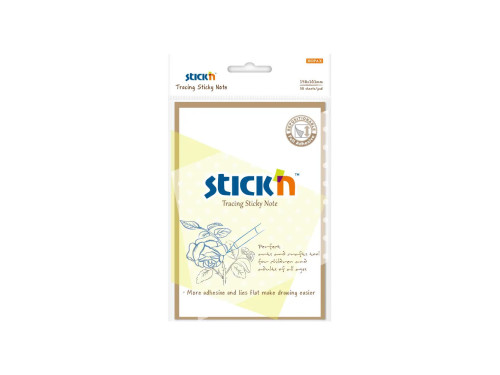 Transparent sticky notes Stick'N - 101 x 150 mm, 30 pcs.