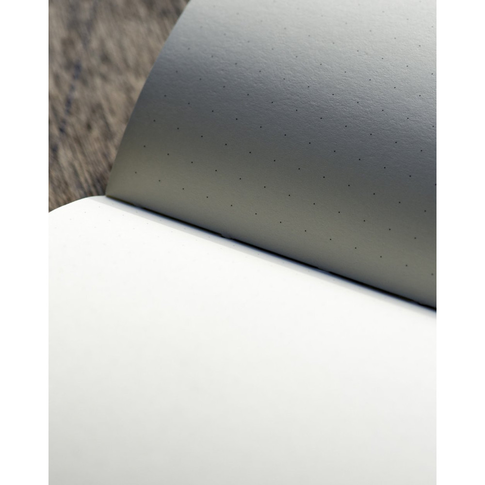 Dotted notebook Yuzu - pith - Black, 19,8 x 12,9 cm