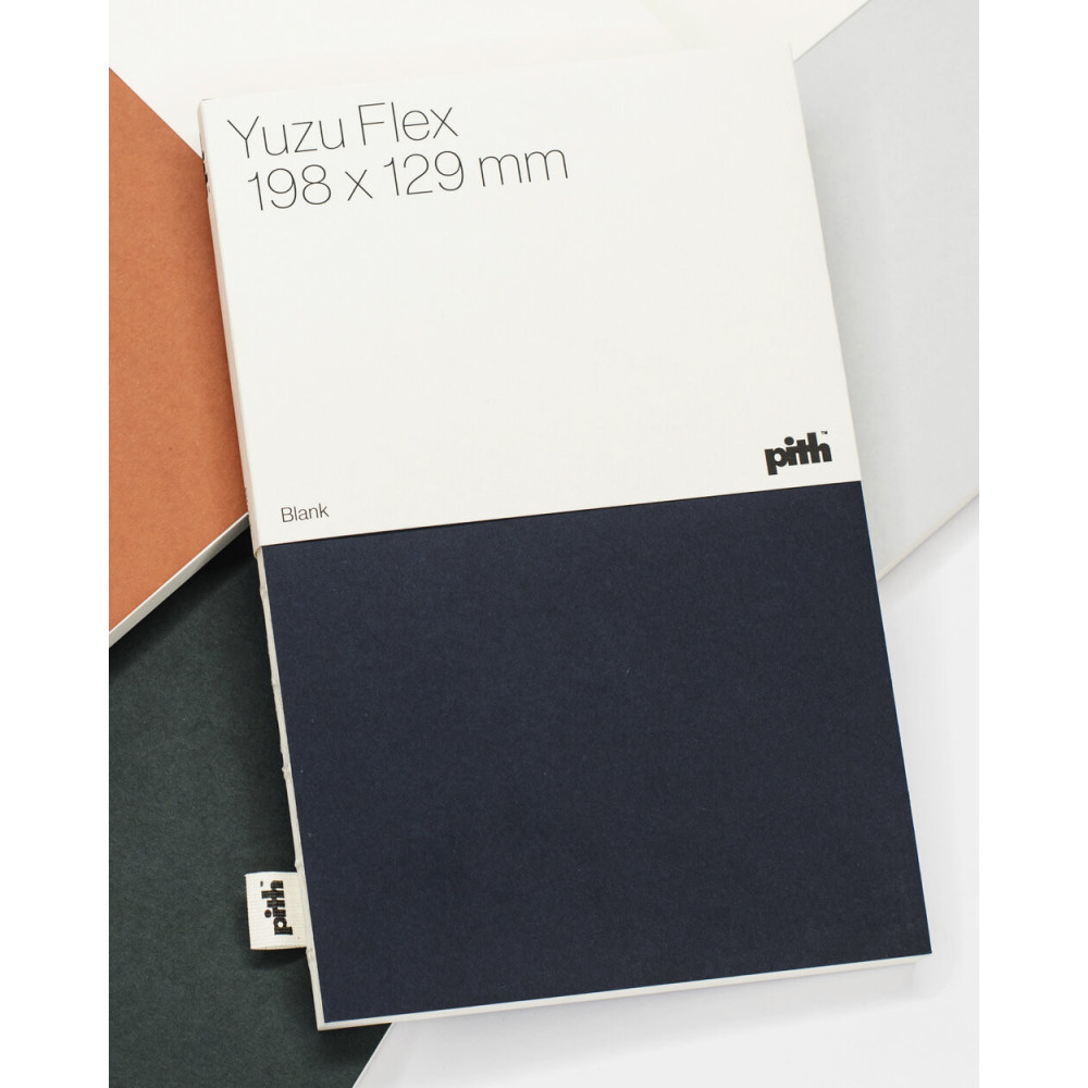 Notatnik w kropki Yuzu Flex - pith - Imperial Blue, 19,8 x 12,9 cm