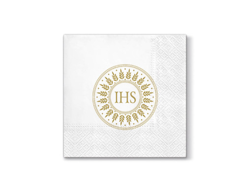 Paper napkins - Paw - IHS gold, 20 pcs.