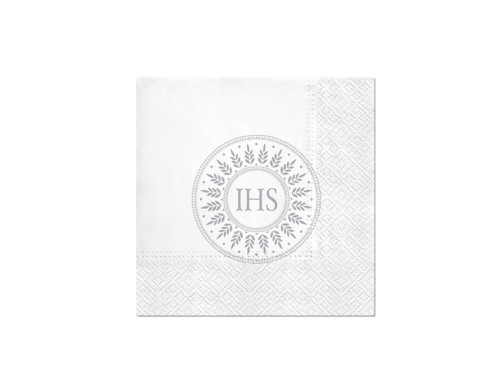 Paper napkins - Paw - IHS silver, 20 pcs.