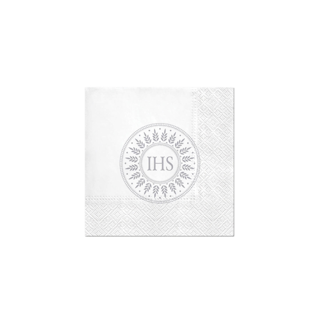 Paper napkins - Paw - IHS silver, 20 pcs.