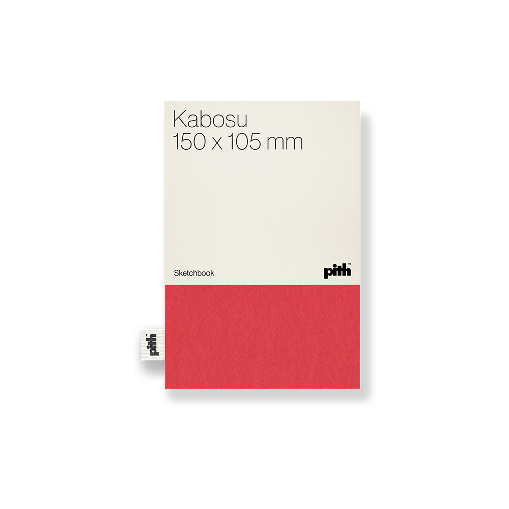 Sketchbook Kabosu - pith - Red, 15 x 10,5 cm