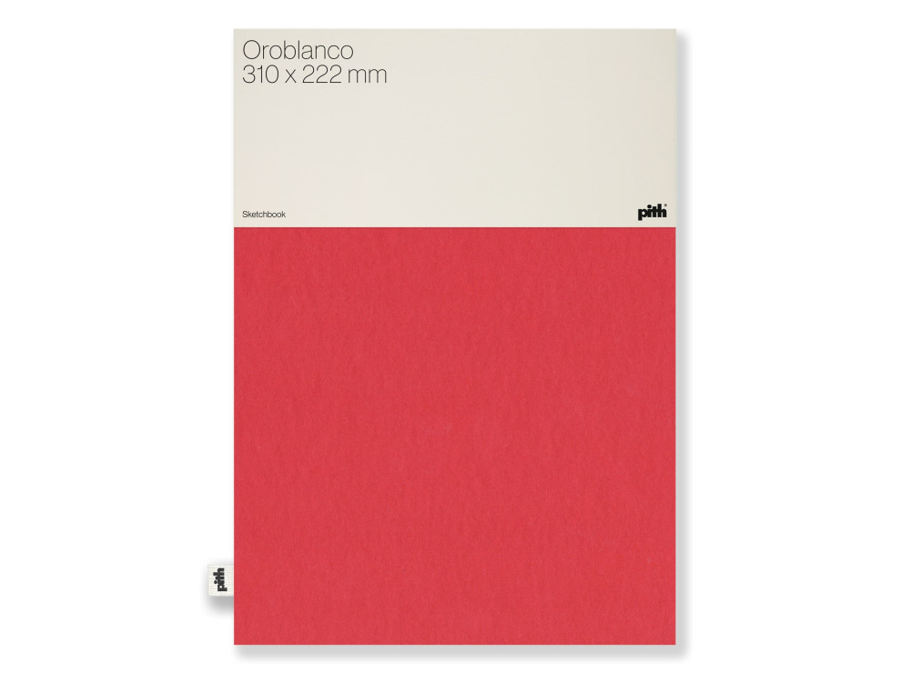 Szkicownik Oroblanco - pith - Red, 31 x 22,2 cm