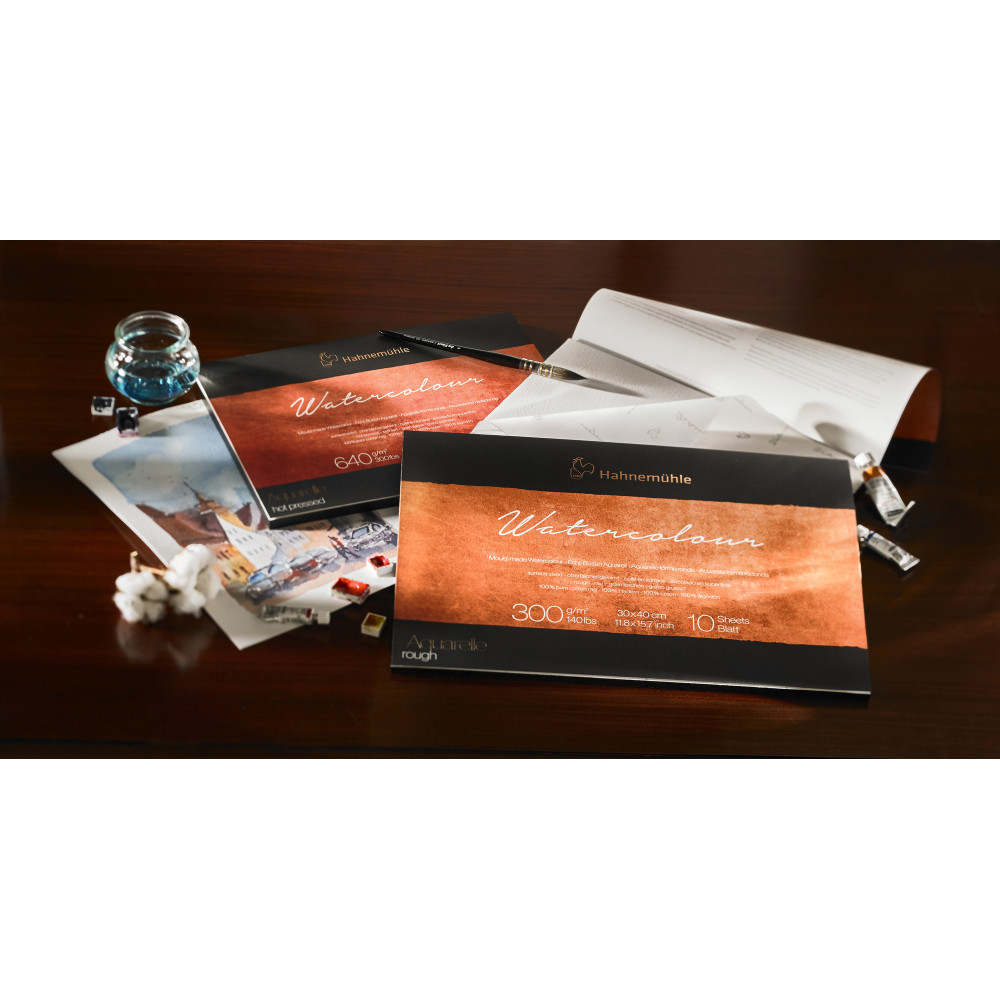 The Collection Watercolour paper pad - Hahnemühle - cold pressed, 24 x 32 cm, 300 g, 10 sheets