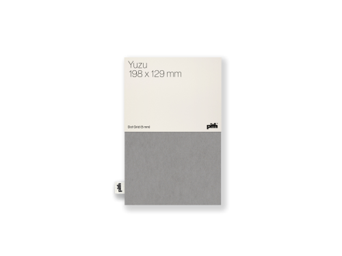 Dotted notebook Yuzu - pith - Taupe, 19,8 x 12,9 cm