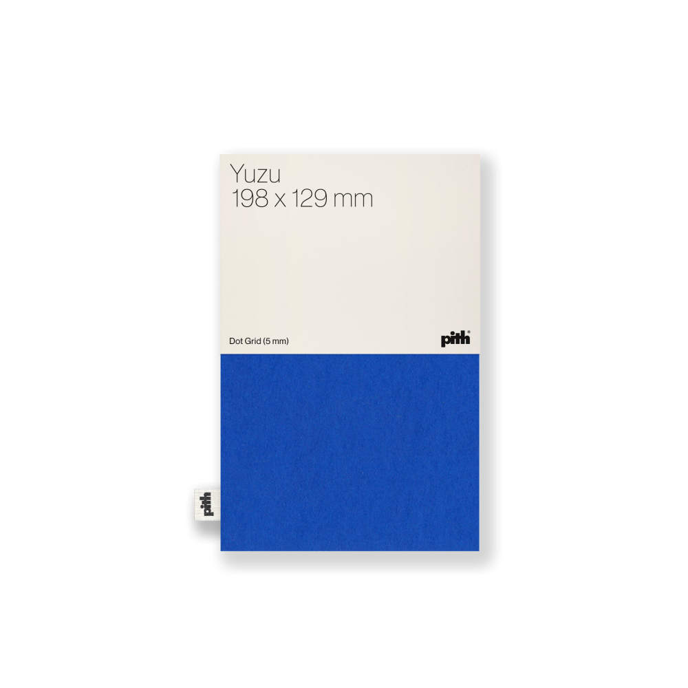 Dotted notebook Yuzu - pith - Blue, 19,8 x 12,9 cm