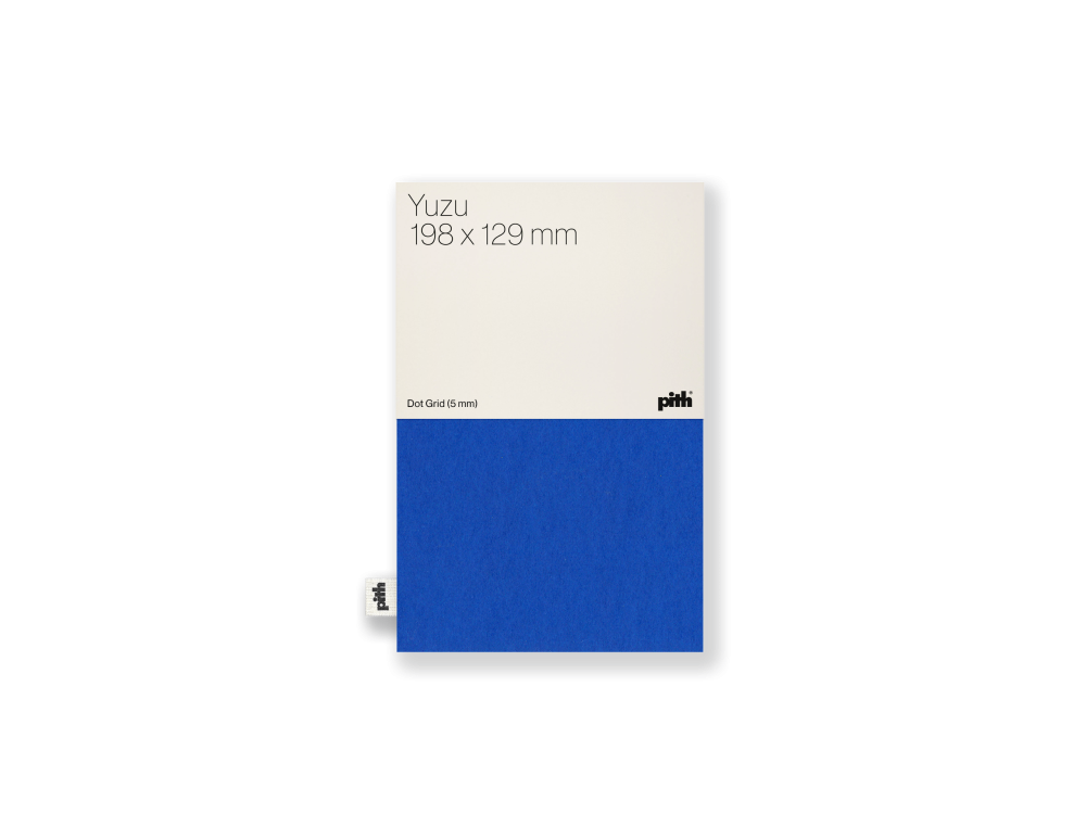 Dotted notebook Yuzu - pith - Blue, 19,8 x 12,9 cm