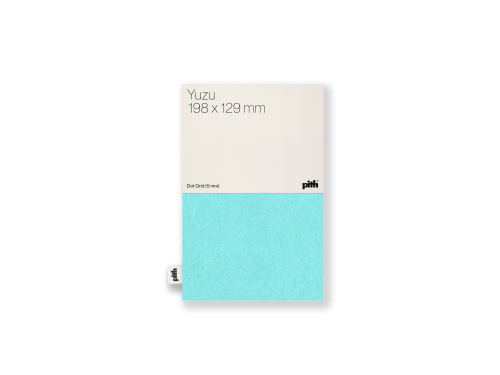 Notatnik w kropki Yuzu - pith - Azur, 19,8 x 12,9 cm