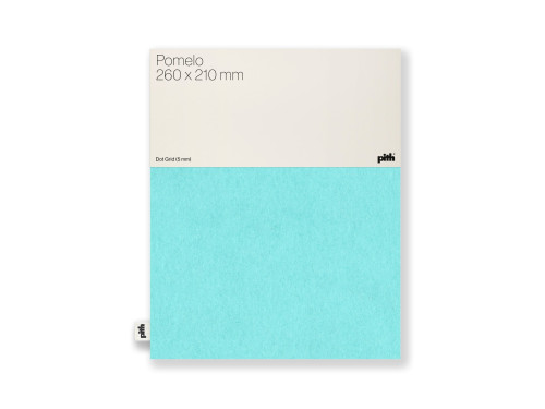 Dotted notebook Pomelo - pith - Azur, 26 x 21 cm