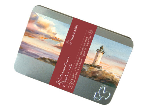 Papier akwarelowy do pocztówek - Hahnemühle - cold pressed, 10,5 x 14,8 cm, 230 g, 30 ark.