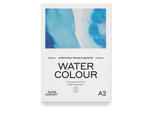 100% Cotton paper pad - PaperConcept - A2 300 g 10 sheets