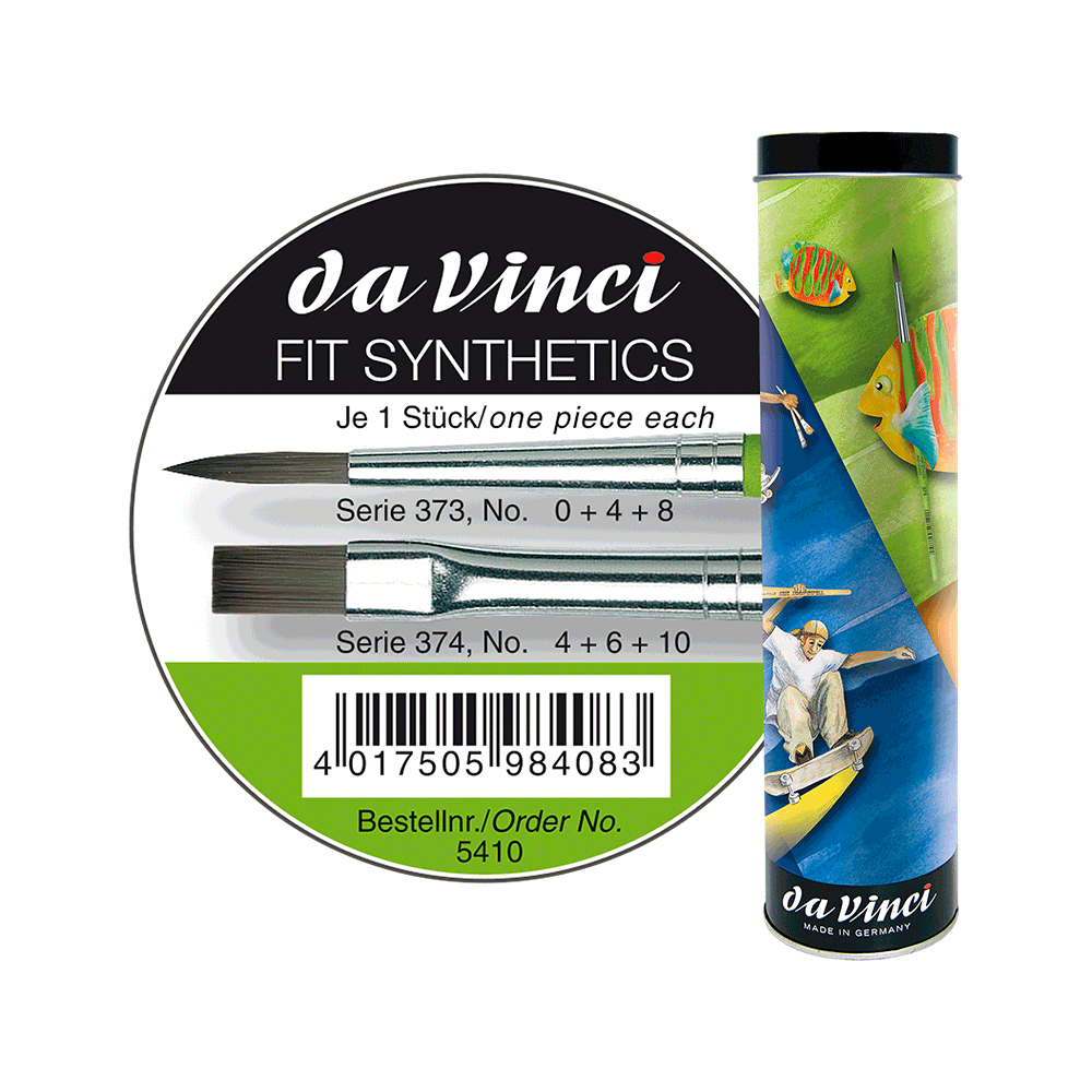 Zestaw pędzli syntetycznych Fit Synthetics - Da Vinci - 6 szt.