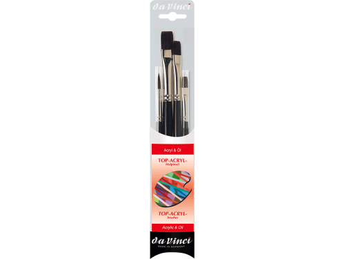 Brush Top-Acryl Synthetics Set - Da Vinci - 4 pcs