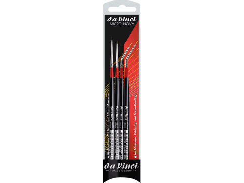 Brush Micro-Nova Synthetics Set - Da Vinci - 4 pcs