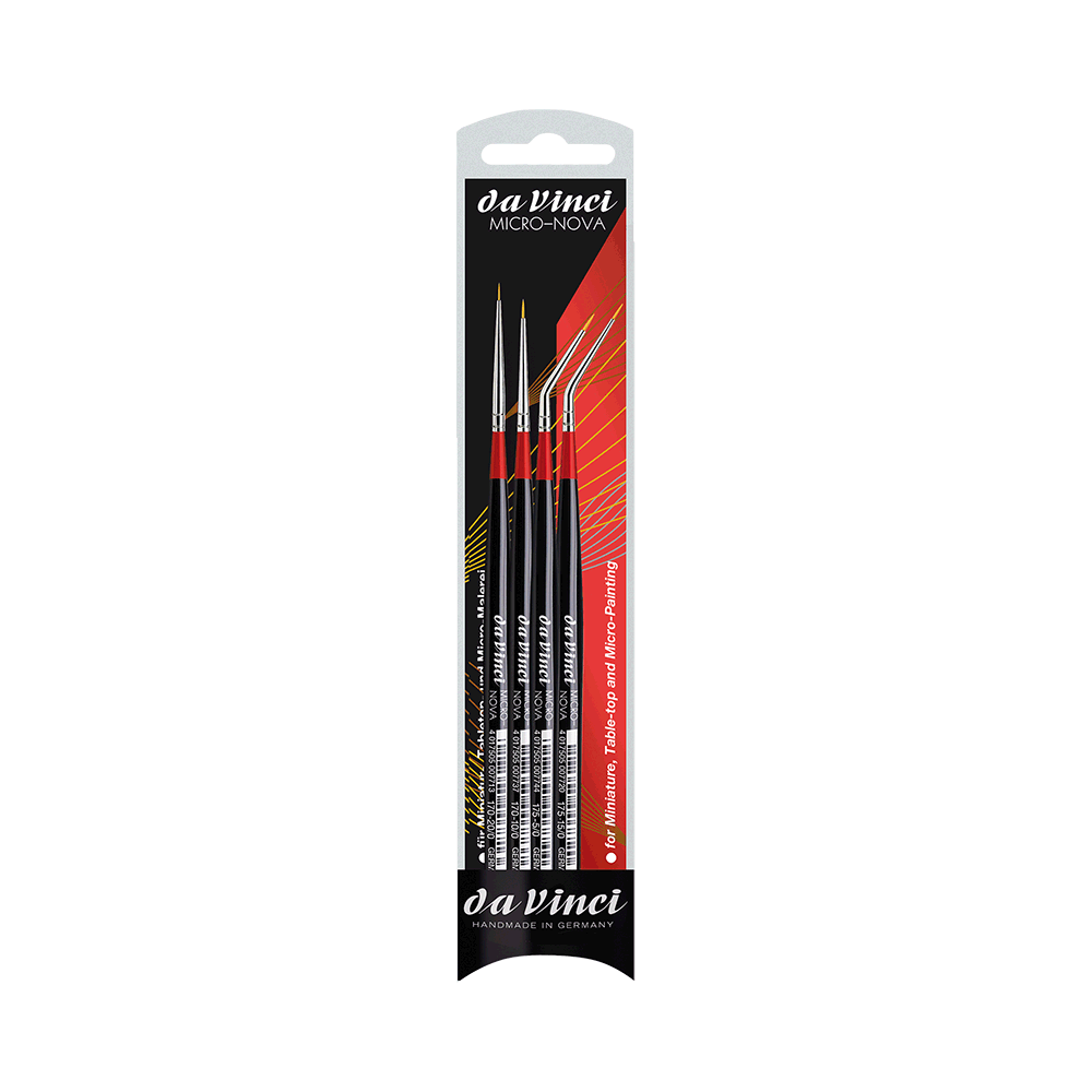 Brush Micro-Nova Synthetics Set - Da Vinci - 4 pcs