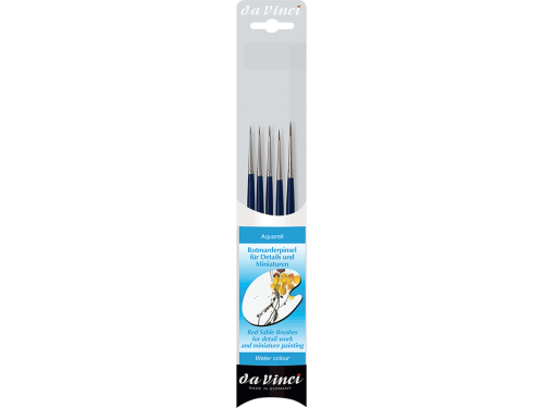 Brush Red Sable Set for details - Da Vinci - 5 pcs