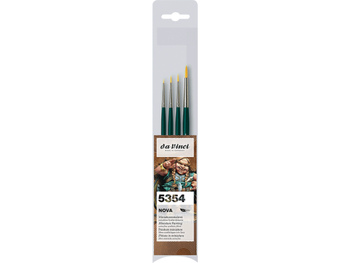 Brush Nova Synthetics Set for miniature painting - Da Vinci - 4 pcs