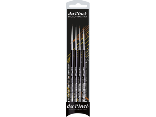 Brush Micro-Maestro Natural Set - Da Vinci - 4 pcs