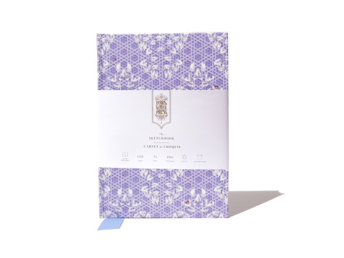 Sketchbook Enveloped in Rattan - Ferris Wheel Press - Violet Blue, 160 g, A5