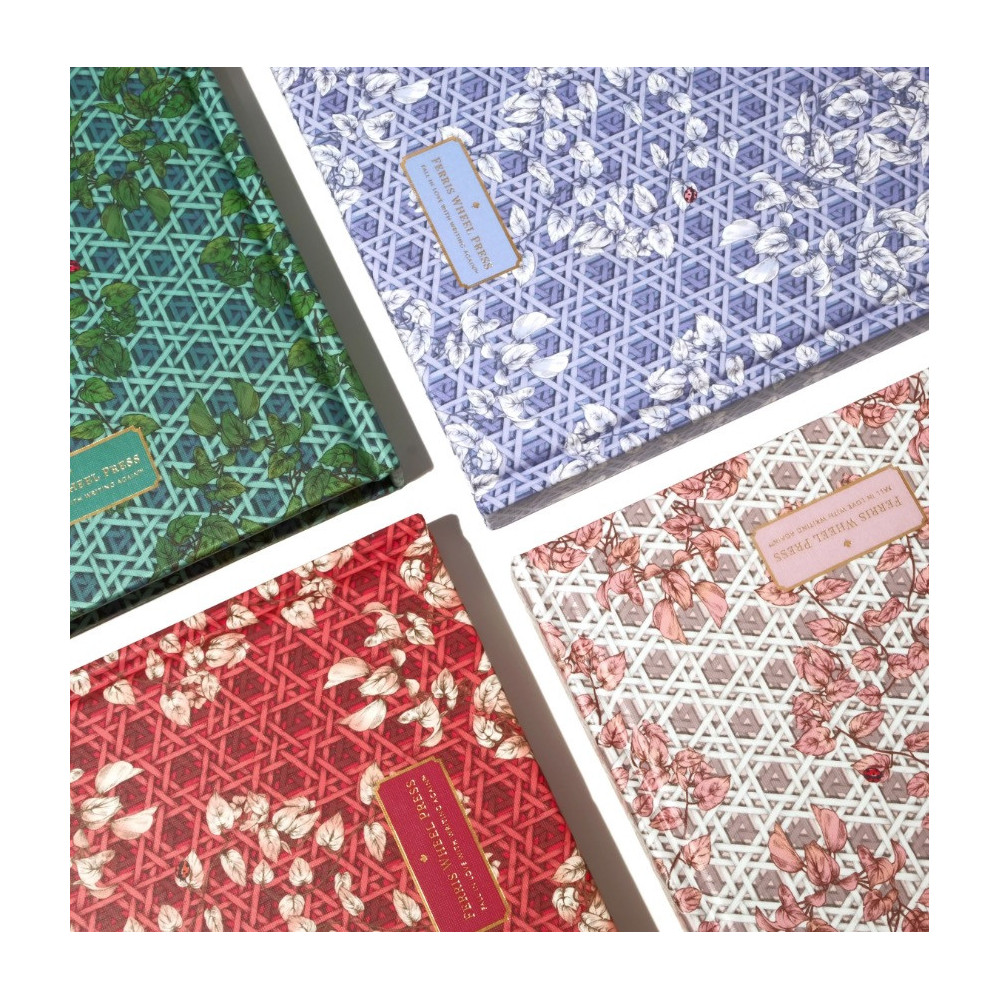 Szkicownik, Enveloped in Rattan - Ferris Wheel Press - Teal, 160 g, A5