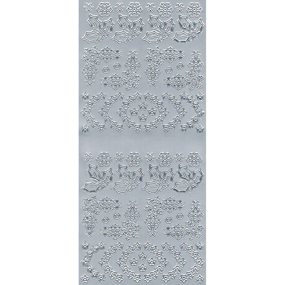 Stickers Snowflakes - silver
