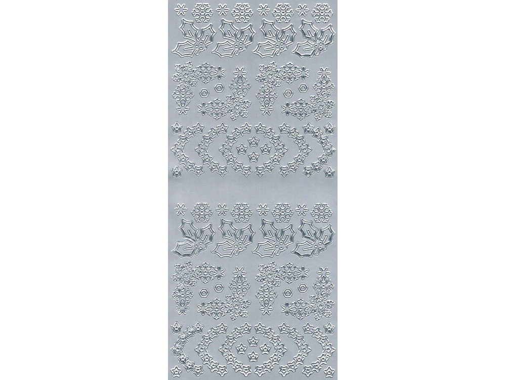 Stickers Snowflakes - silver