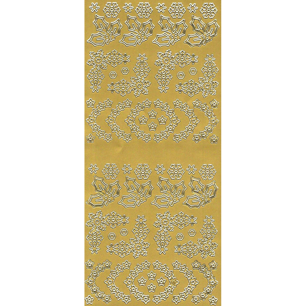 Stickers Snowflakes - gold