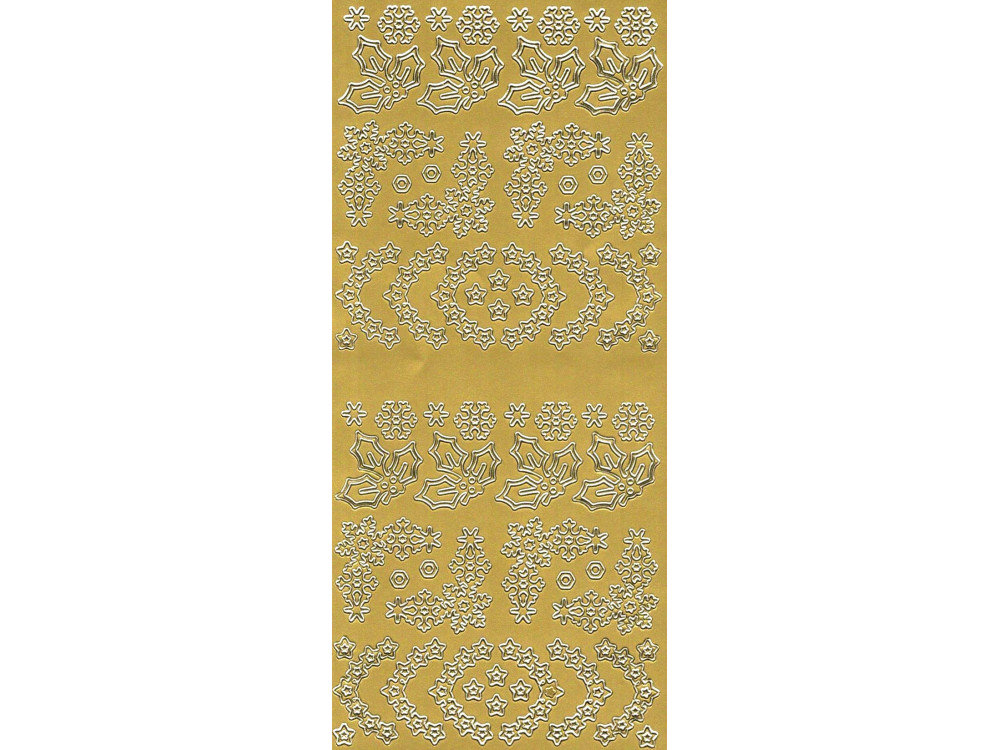 Stickers Snowflakes - gold