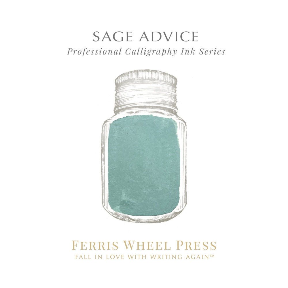Waterproof ink - Ferris Wheel Press - Sage Advice, 28 ml