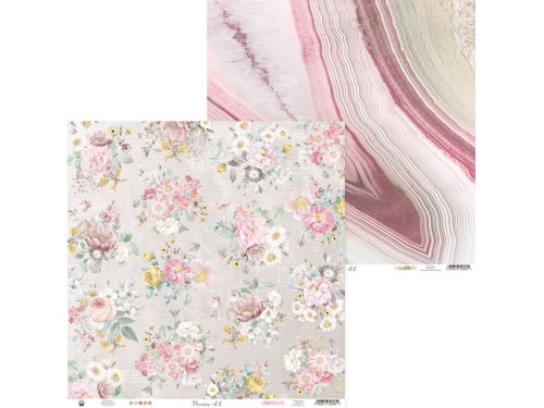 Papier do scrapbookingu 30,5 x 30,5 cm - Piątek Trzynastego - Precious 01