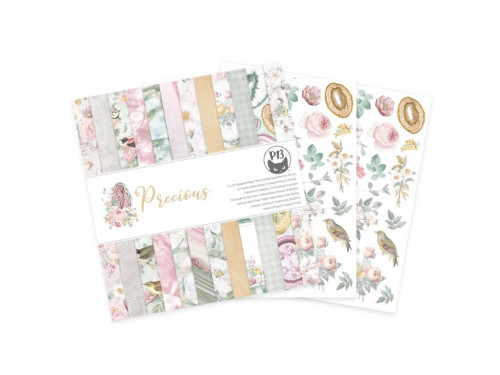 Set of scrapbooking papers 30,5 x 30,5 cm - Piątek Trzynastego - Precious