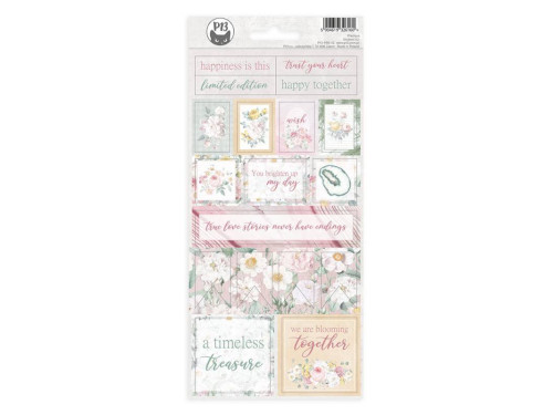 Arkusz tekturowych naklejek 10,5 x 22 cm - Piątek Trzynastego - Precious 02