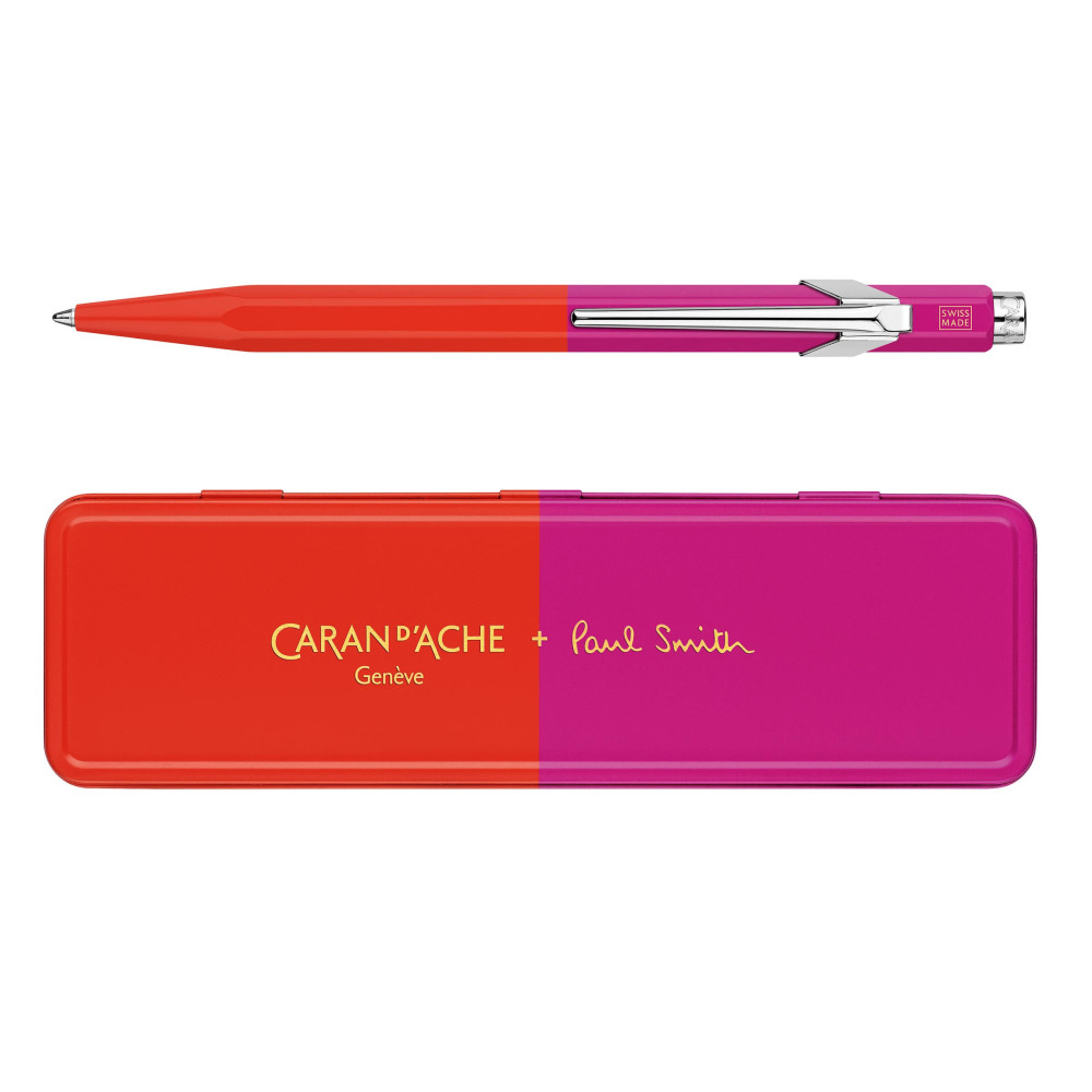 849 Paul Smith ballpoint pen with case - Caran d'Ache - Warmred & Melorosepink