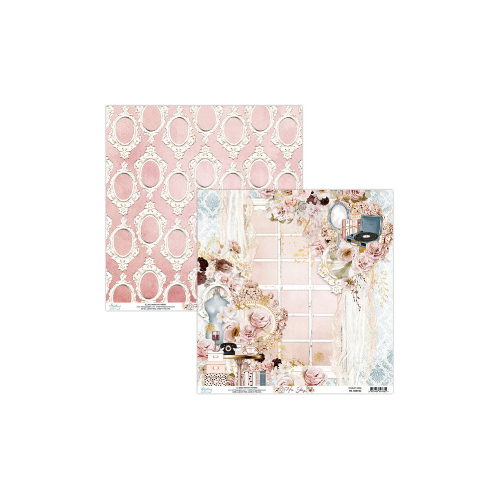 Set of scrapbooking papers 30,5 x 30,5 cm - Mintay - Her Story