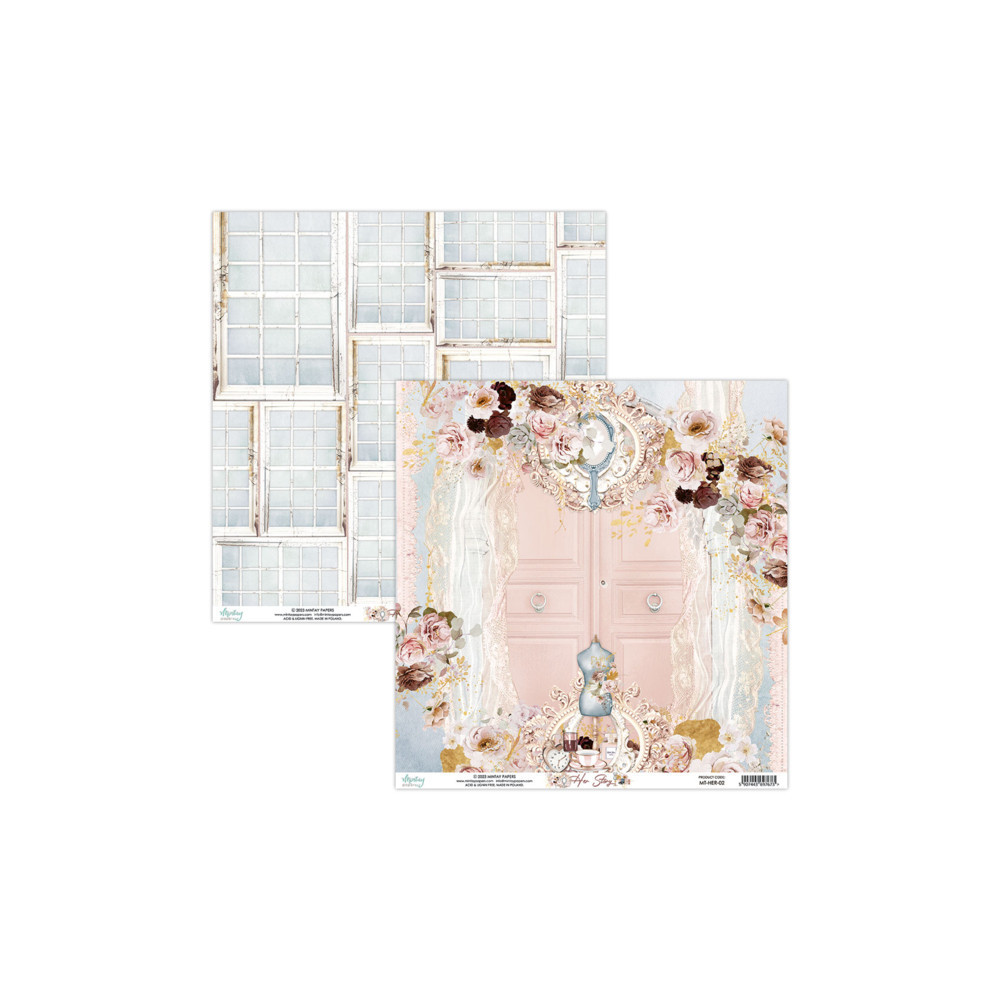 Set of scrapbooking papers 30,5 x 30,5 cm - Mintay - Her Story