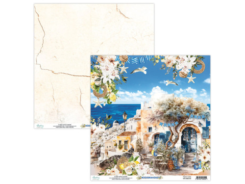 Scrapbooking paper 30,5 x 30,5 cm - Mintay - Mediterranean Heaven 01