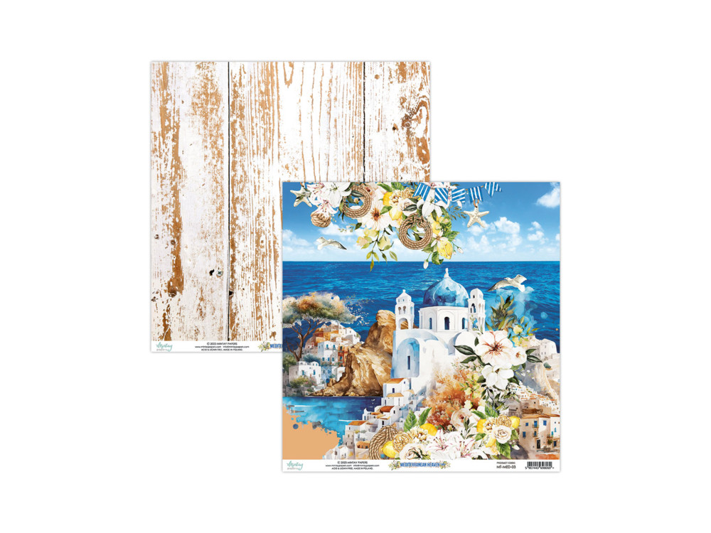 Scrapbooking paper 30,5 x 30,5 cm - Mintay - Mediterranean Heaven 03